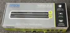 Epson WorkForce DS-30 Portable Scanner Black USB Powered Tested New Open In Box picture