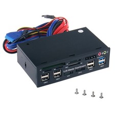 5.25 in Computer Dashboard Media Front Panel Speed USB Card Reader for Win7/8/10 picture