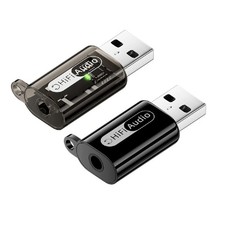 CY Type-A Male to 3.5mm Audio AUX & MIC Card 24bit 96kHz TRS TRRS Adapter picture