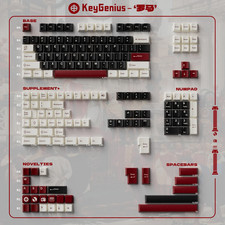 GMK Style Double Shot PBT Keycaps Cherry Profile WOB/BOW/Rome Sets MX Switch picture