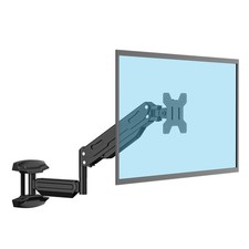 Single Wall Mount Monitor for 13-32 Inch Screens, Full Motion Adjustable Gas ... picture