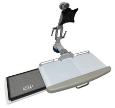 ICW USA Adjustable Medical Workstation Desk Mount Monitor Arm & Keyboard Tray picture