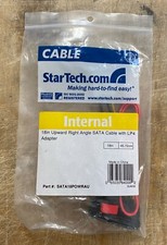 StarTech.com Internal 18in Upward Right Angle SATA Cable with LP4 Adapter picture