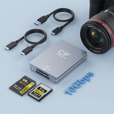 CFexpress Type A and SD Card Reader, Dual-Slot USB 3.2 Gen 2 10Gbps Ultra Tra... picture