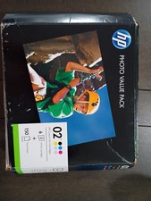 NEW  Printer Ink HP 02 Value Pack 6 Ink Cartridge + 150 Sheets EXP 02/2017 picture