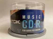 TDK 80 Minute Music CD-R 27 Discs Open Pack picture