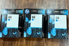 HP Officejet 88 Cyan 3 Packs New In Box C9386AN picture