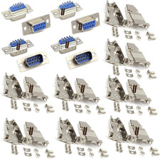 16Pcs RS232 Parallel Serial Port DB9 9 Pin D Sub Male/Female Connector & Metal D picture