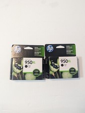 2 X HP 950XL High Yield Original Ink Cartridge, Black CN045AN Expired New In Box picture