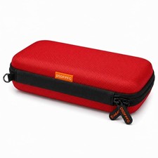 Small Hard Shell EVA Zipper Carrying Case for Electronic , Red picture