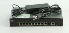 Cisco SF302-08PP 8 Port 10/100 POE+ Ethernet Managed Switch + Power Supply m575 picture