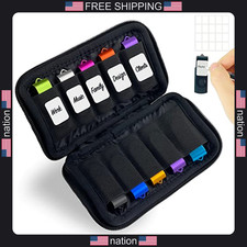 Jbos 10 Slots Neoprene USB Flash Drive Case with 20 Labels Portable Storage Bag picture