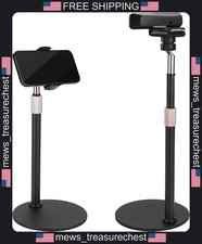 All Metal Webcam & Phone Desk Stand 360° Swivel Adjustable Height picture