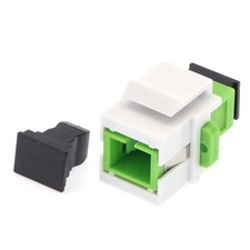 15 Pack of Keystone Jack SC/APC Singlemode Simplex Green picture