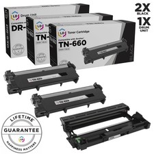 LD 3pk Compatible Black Laser Cartridge & Drum for Brother Toner TN660 DR630 picture
