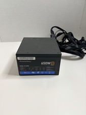 PowerSpec PS 650BF 650W ATX Power Supply 80 Plus Certified Black 1 Fan picture