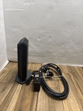 NETGEAR CM600 Cable Modem Power Supply Coax Cable Ethernet Cable Tested Working picture