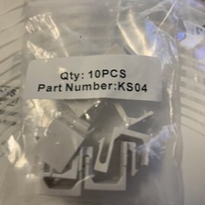 10 Pack-Blank Keystone Jack Insert Adapter White picture