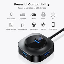 2-Pack USB 3.0 Hub Multi USB Splitter Adapter 4 Port Expander For PC Mac Laptop picture