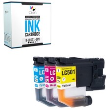 3PK Compatible CMYi LC501 Color Ink Cartridges fits Brother MFC-J1260DW, J1360DW picture