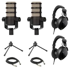 Rode PodMic Dynamic Podcasting Microphones (Pair) with Accessories picture
