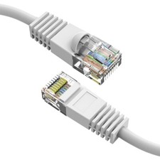 0.5FT Cat5E RJ45 Ethernet LAN Network UTP Snagless Patch Cable Pure Copper White picture