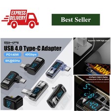 USB C Adapter 90 Degree Right Angle USB4 40Gbps PD 140W 8K 60Hz Type-C picture