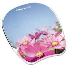 Fellowes Photo Gel Mouse Pad with Wrist Rest 9.3L x 7.9W inches, Clear  picture