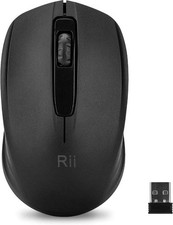 Rii Wireless Mouse 2.4G Portable Computer Mouse with USB Nano Receiver Black picture