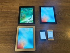 Vintage Apple Lot 3 iPads iPhone 4 iPod Touch - Working picture