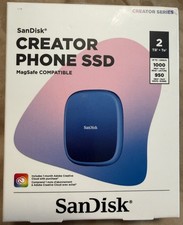 SANDISK-2TB Creator Phone SSD External USB Type C Drive Magsafe Compatible (NIB) picture