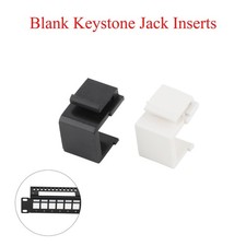 10-50Pack Blank Keystone Jack Inserts For Keystone Wall Plate And Patch Panel picture