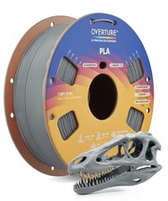 OVERTURE PLA Filament 1.75mm 3D Printer Filament,1kg 1KG, Light Gray 1-pack picture