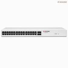 Fortinet FortiSwitch 148F‑FPOE Used, Includes Power Cord Managed Gigabit PoE picture