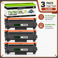 GREENCYCLE 3PK TN760 TN730 Toner for Brother HL-L2350DW HL-L2370DW DCP-L2550DW picture