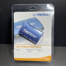 TRENDnet TU2-700 High Speed USB 2.0 7-port Hub /w Power adapter New Pls See Pics picture