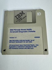 VINTAGE 1991 PC IBM PS/2 Note Model N45SL Disk picture