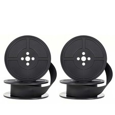 2 Pairs Typewriter Ribbon，Universal Dual-Reel Replacement Black picture
