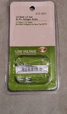 (2) 10w 12V BI-PIN Halogen Landscape Light Bulbs 335 860 Hampton Bay New picture