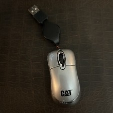 Caterpillar CAT Wired USB Computer Mouse Retractable Mini Optical Mouse Rare picture