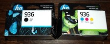 Genuine HP 936 Black & Color Ink Cartridge 4-Pack New Dated 2025 2026 picture