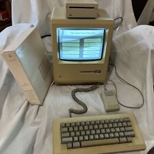 RARE Vintage 1985 Apple Macintosh 512K Computer System WithPrograms Tested Works picture