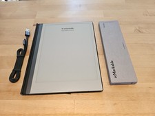 reMarkable 2 Paper Tablet with Gray Polymer Weave Folio and Marker - READ picture