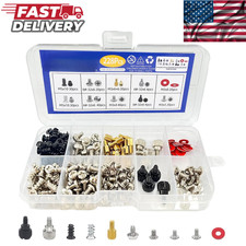 228Pcs PC Screw Standoff Set Kit for Computer Case Hard Drive Motherboard Cooler picture