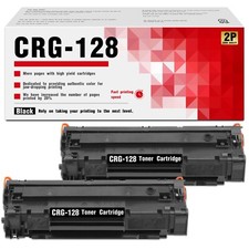 CRG-128 Black Toner 2-Pack Compatible for Canon MF4450 L100 L190 D550 D530 picture