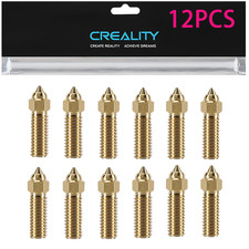 Creality 12PCS K1 Brass Nozzles Kit,High Speed 0.4mm Nozzles Kit for K1/K1 Max picture