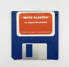 Math Blaster for Apple Macintosh Vintage 1985 Floppy Disc 3.5” Davidson, Inc picture