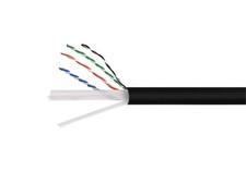 Monoprice Cat6A Plus Ethernet Network Cable - 1000ft - Black, 10G, 650MHz, 23AWG picture