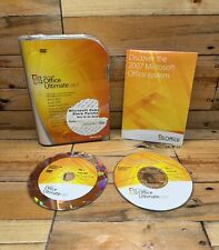 Genuine Microsoft Office Ultimate 2007 2 Disc Set w/ CD Key picture