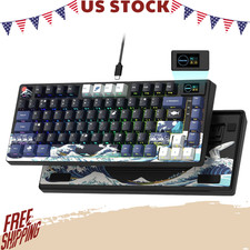 NEW SK80 75% Mechanical Gaming Keyboard RGB Hot Swappable Black picture